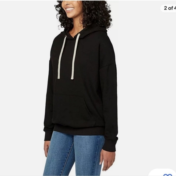 NWT Buffalo Super Soft Stretch Fleece Hoodie With Kangaroo Pocket Black XXL - Picture 2 of 5
